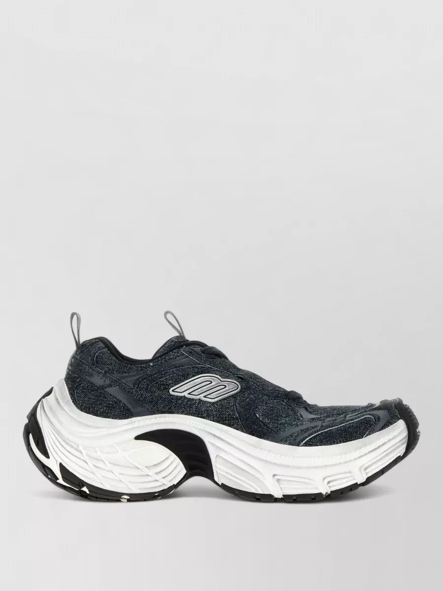 Balenciaga denim slip-on sneakers