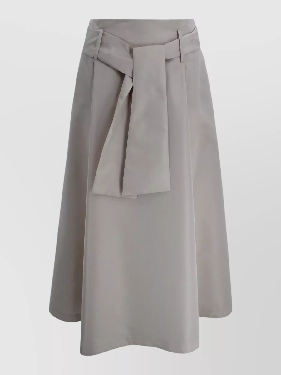 D.exterior Taffeta maxi a-line skirt