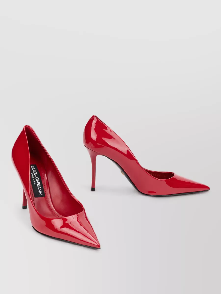Dolce&Gabbana patent leather pointed-toe high-heel pumps