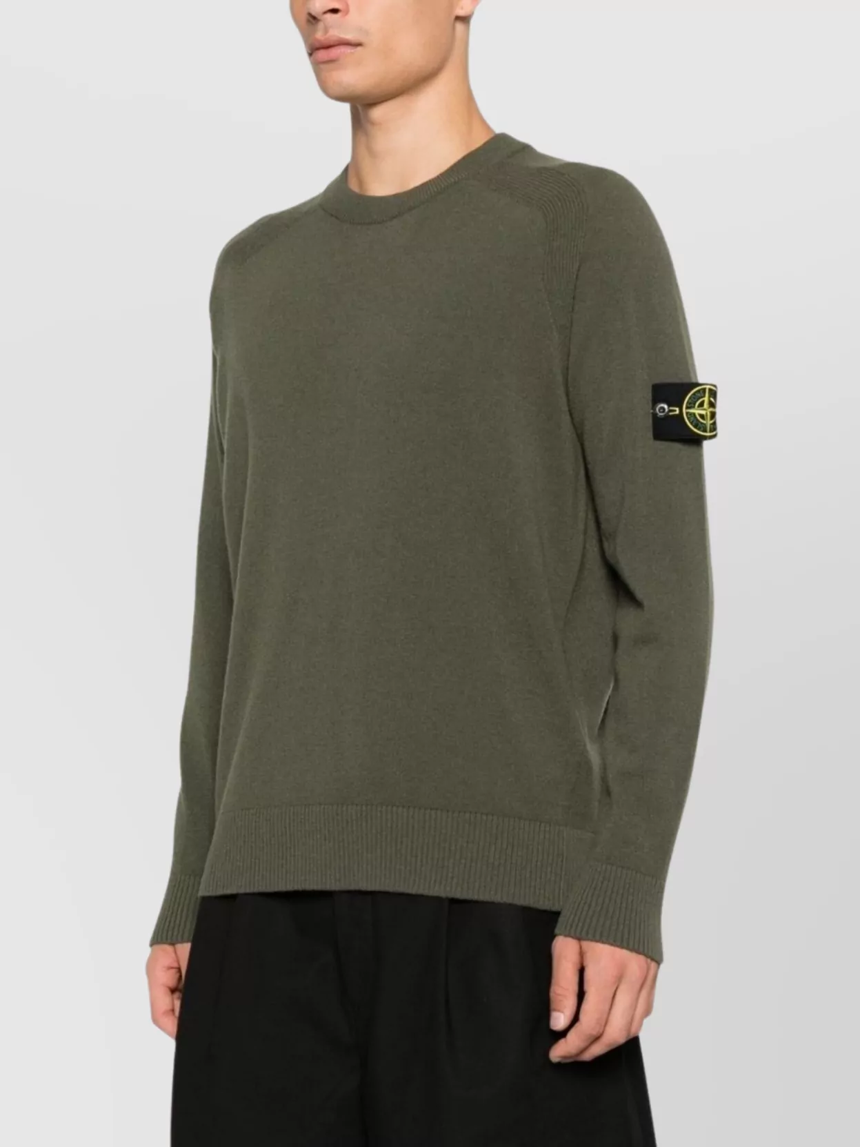 Stone Island Crew Neck Jumper Raglan Sleeves