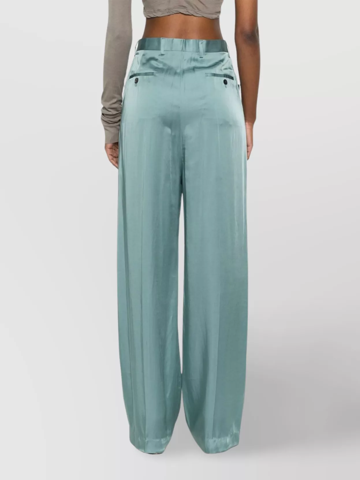 Rick Owens High Waist Wide-Leg Trousers
