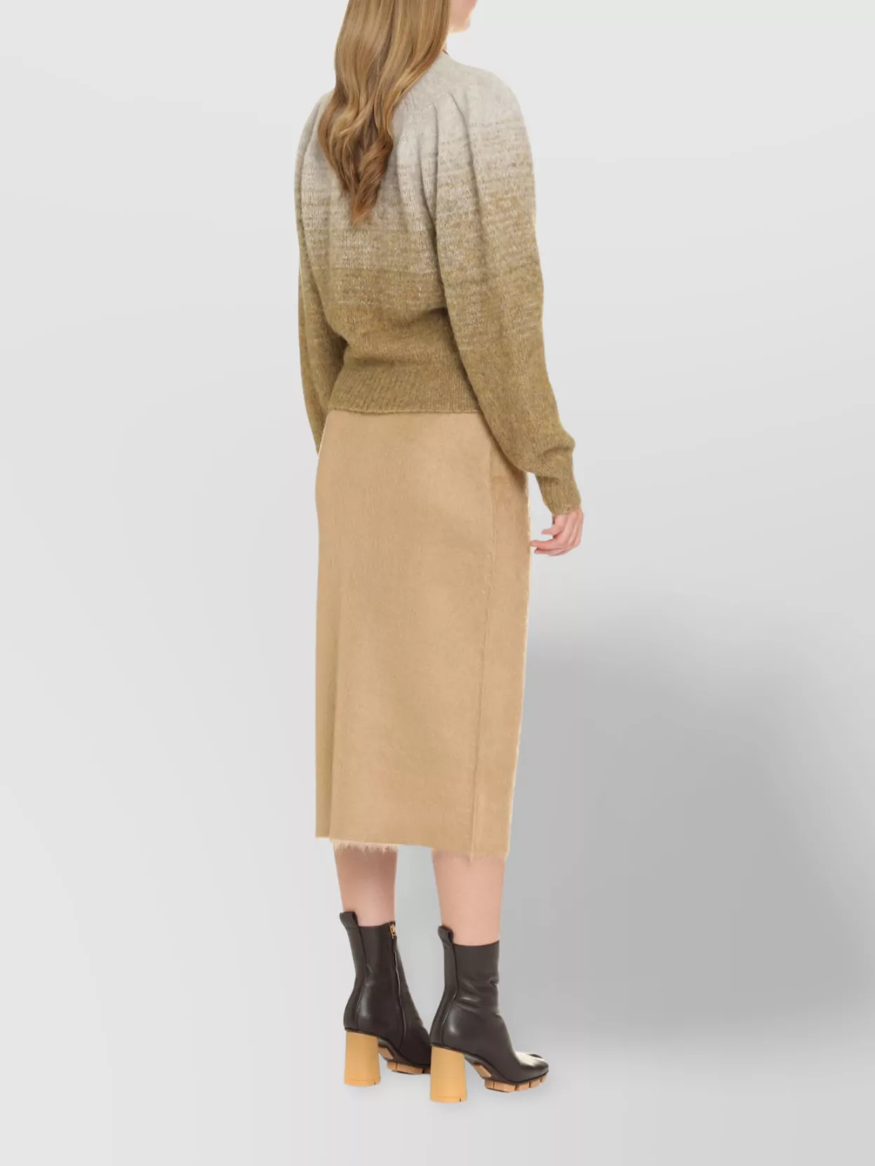 Isabel Marant Etoile Crew-Neck Sweater In Wool Blend With Faded Dye