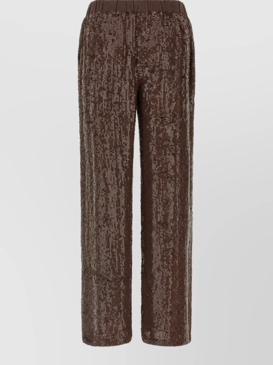 P.a.r.o.s.h. Sequin Straight-Leg Pyjama Bottoms