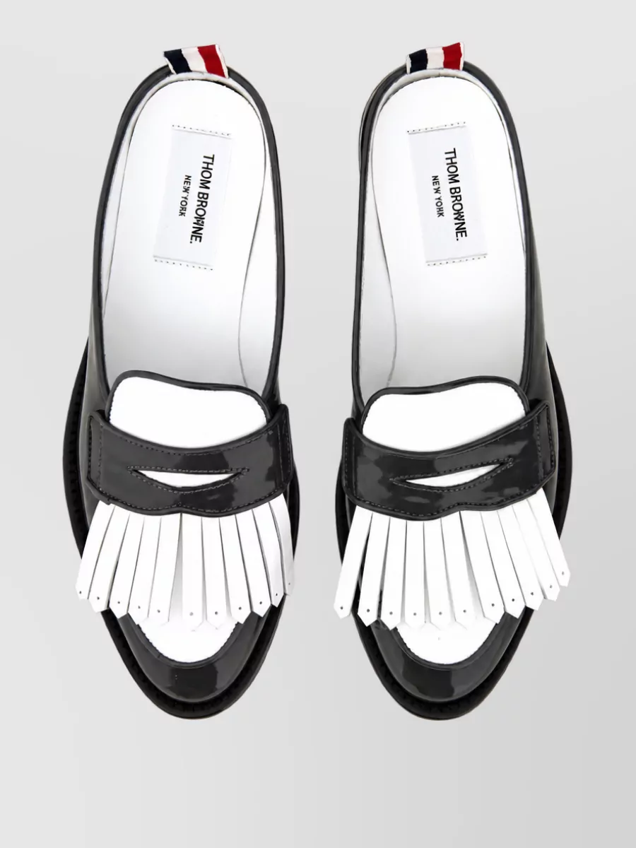 Thom Browne Cotton Penny Loafers