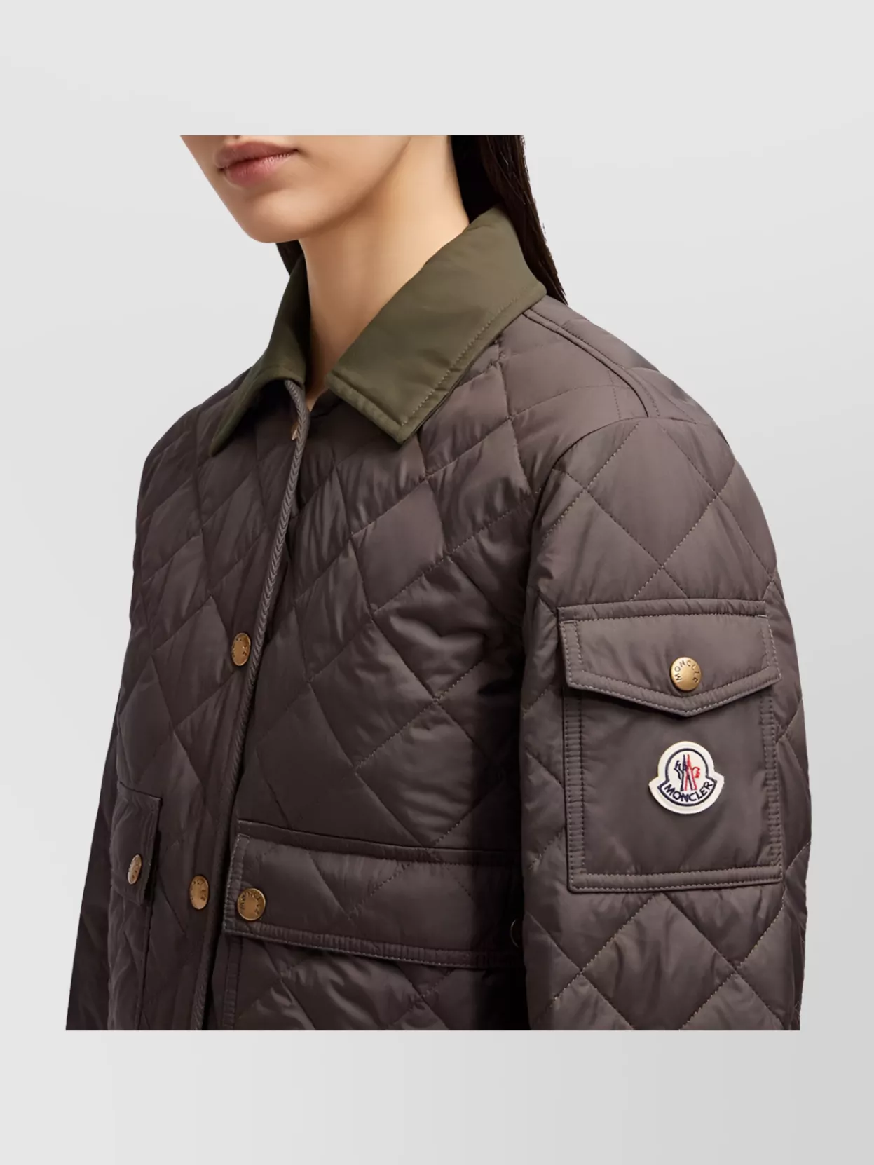 Moncler Padded Jacket With Quilted Design And Pockets