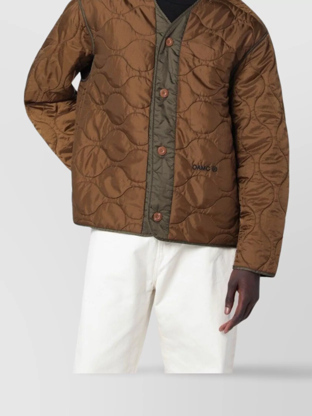 Oamc quilted padded coat