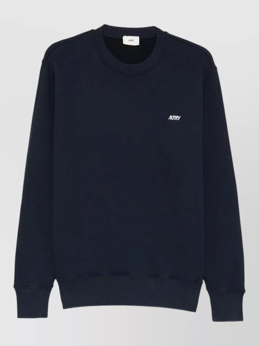 Autry cotton logo crewneck sweatshirt