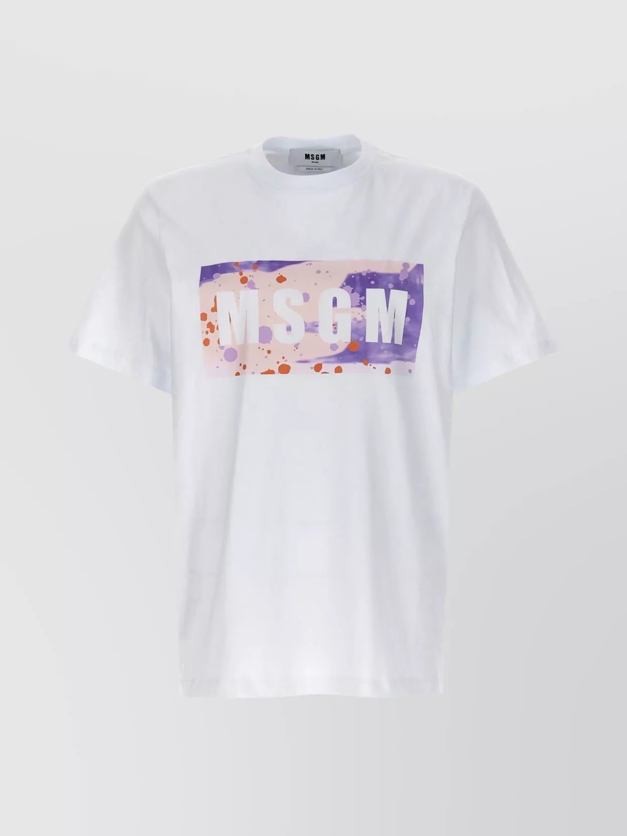 Shop Msgm 'logo Box Camo' T-shirt