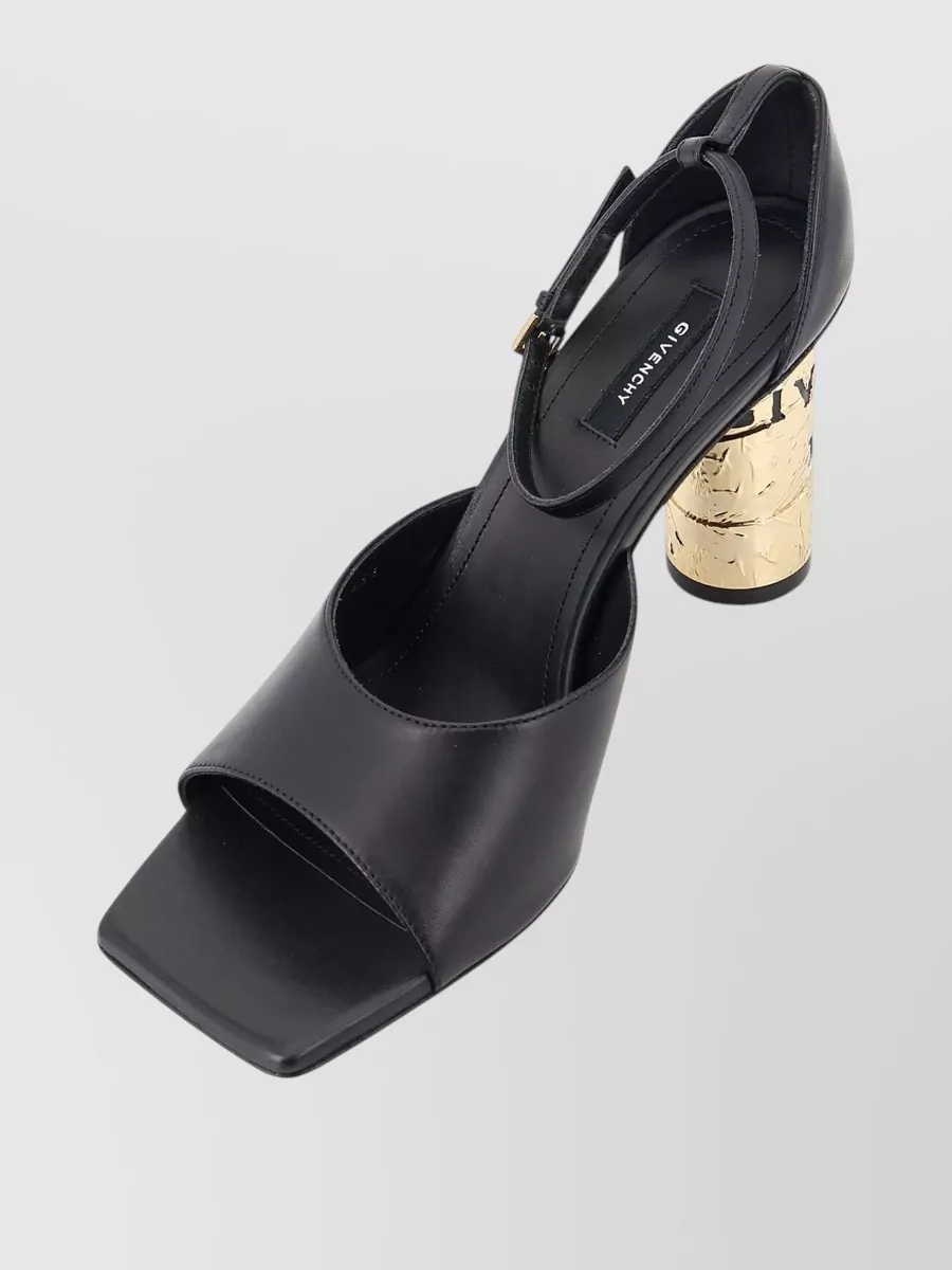 Givenchy Leather Tape Heel Mules