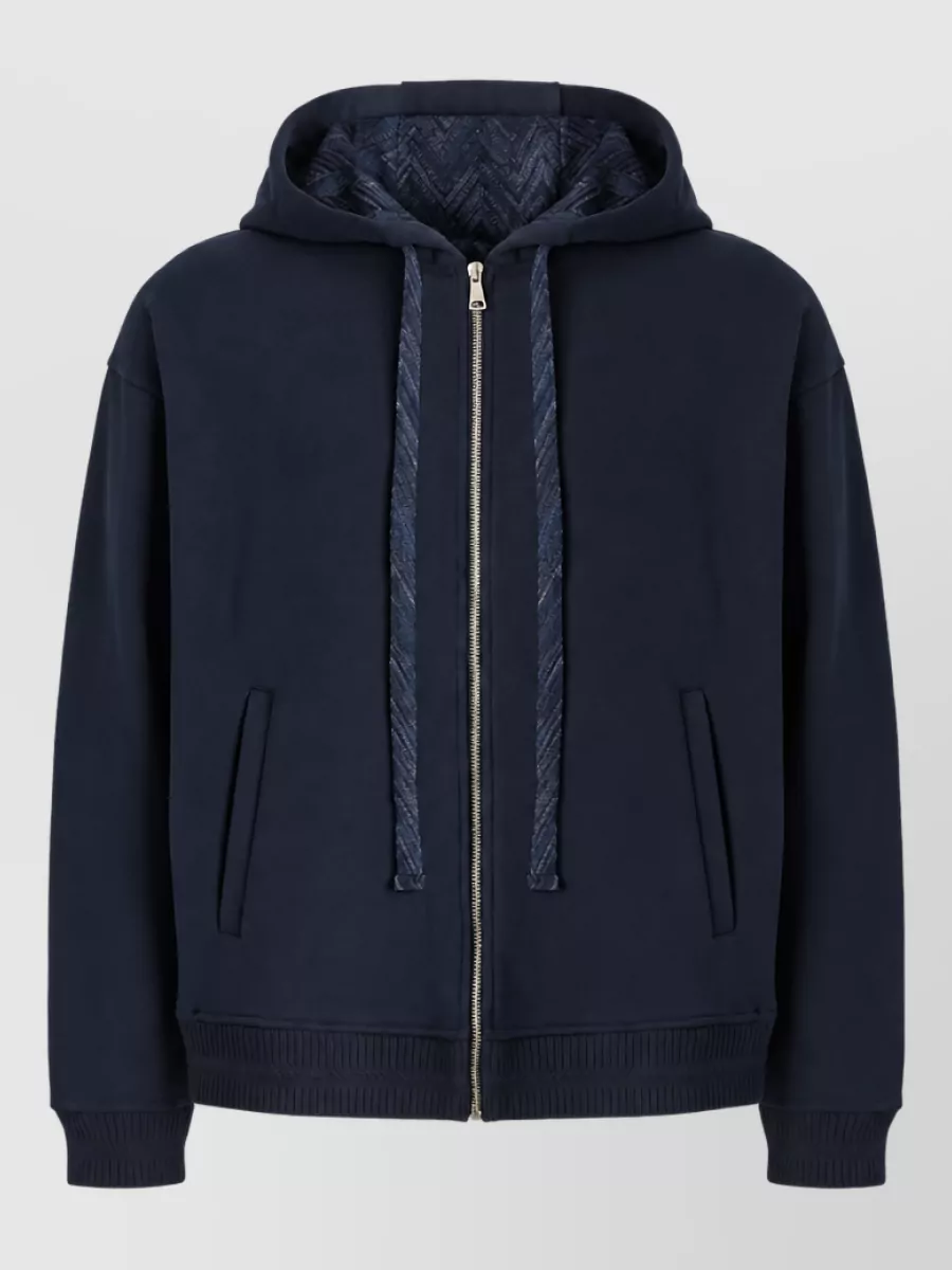 Missoni cotton zip-up hooded jacket