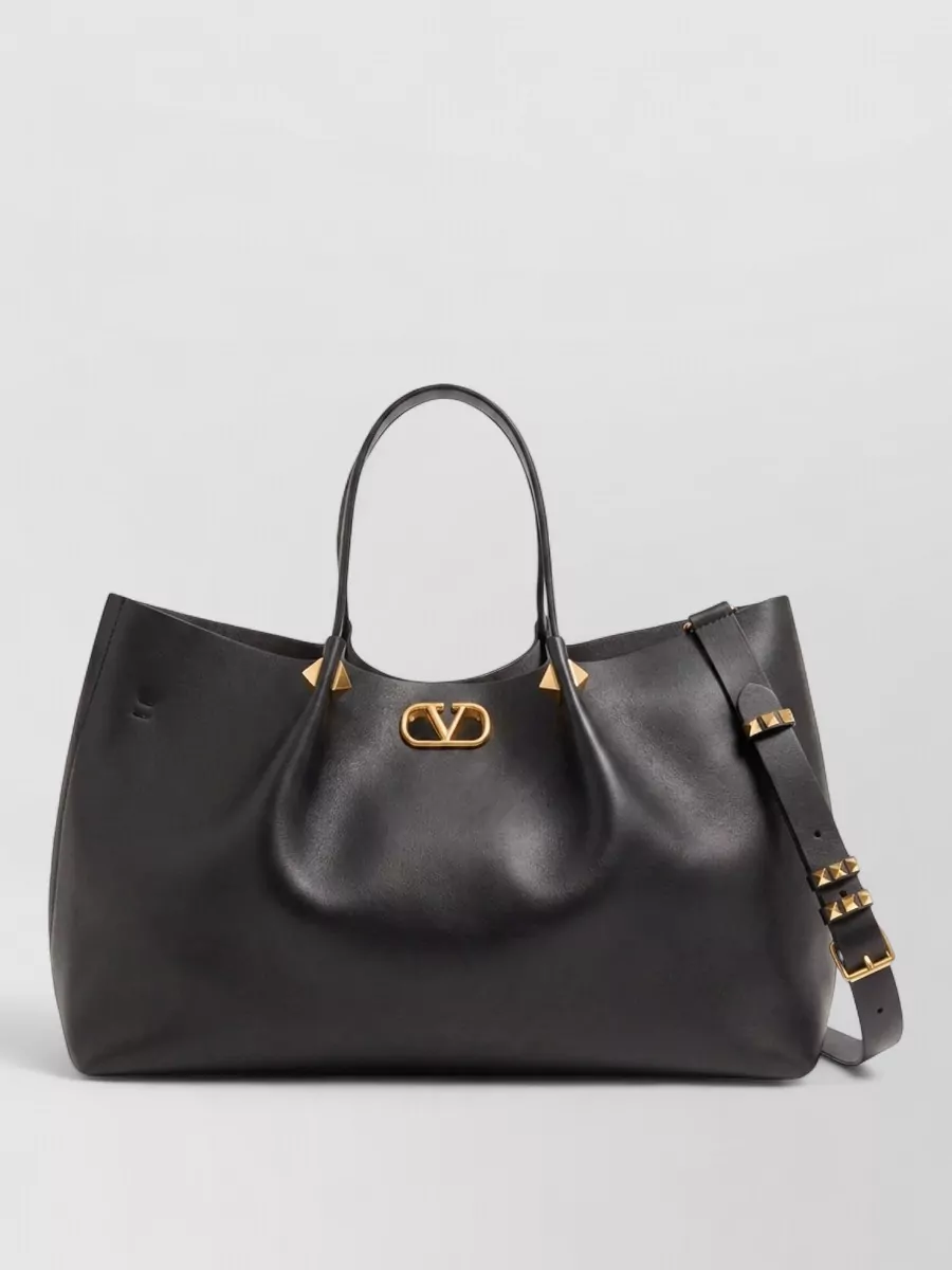 Valentino Garavani vlogo signature large leather tote bag