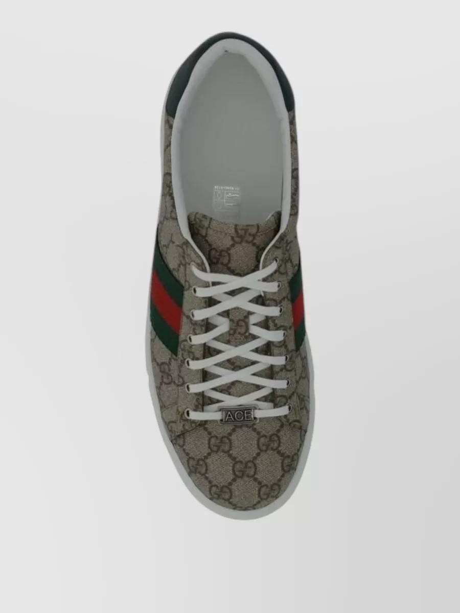 Gucci Rubber Lace-Up Sneakers
