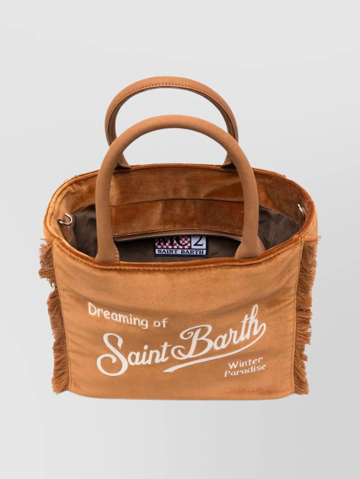 Mc2 Saint Barth Tote Bag With Fringe And Top Handles