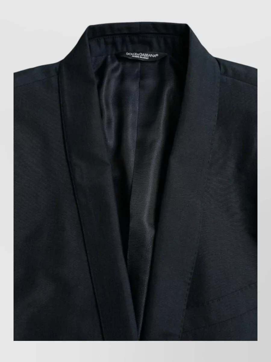 Dolce&Gabbana Single-breasted wool-silk blazer