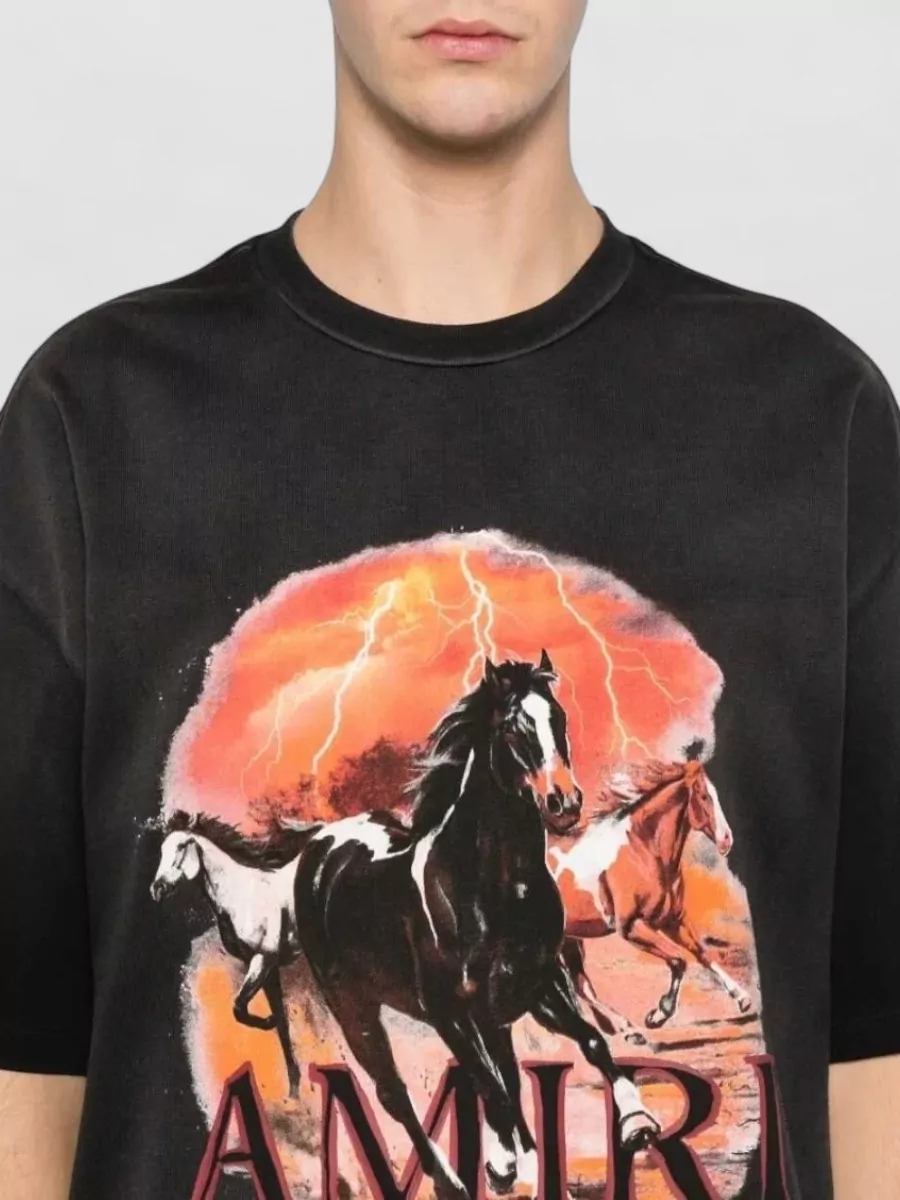 Amiri Oversized Graphic-Print Cotton T-Shirt