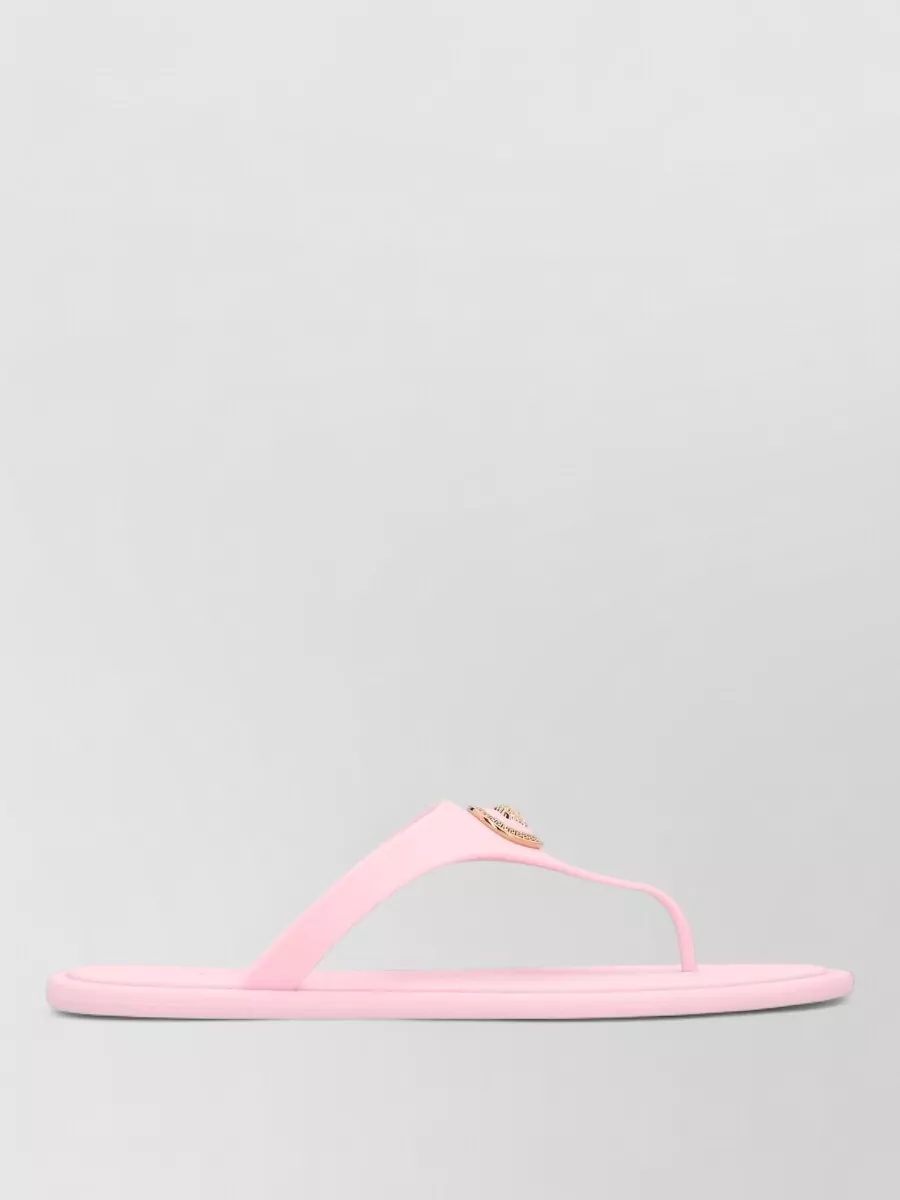 Versace rubber thong sandals