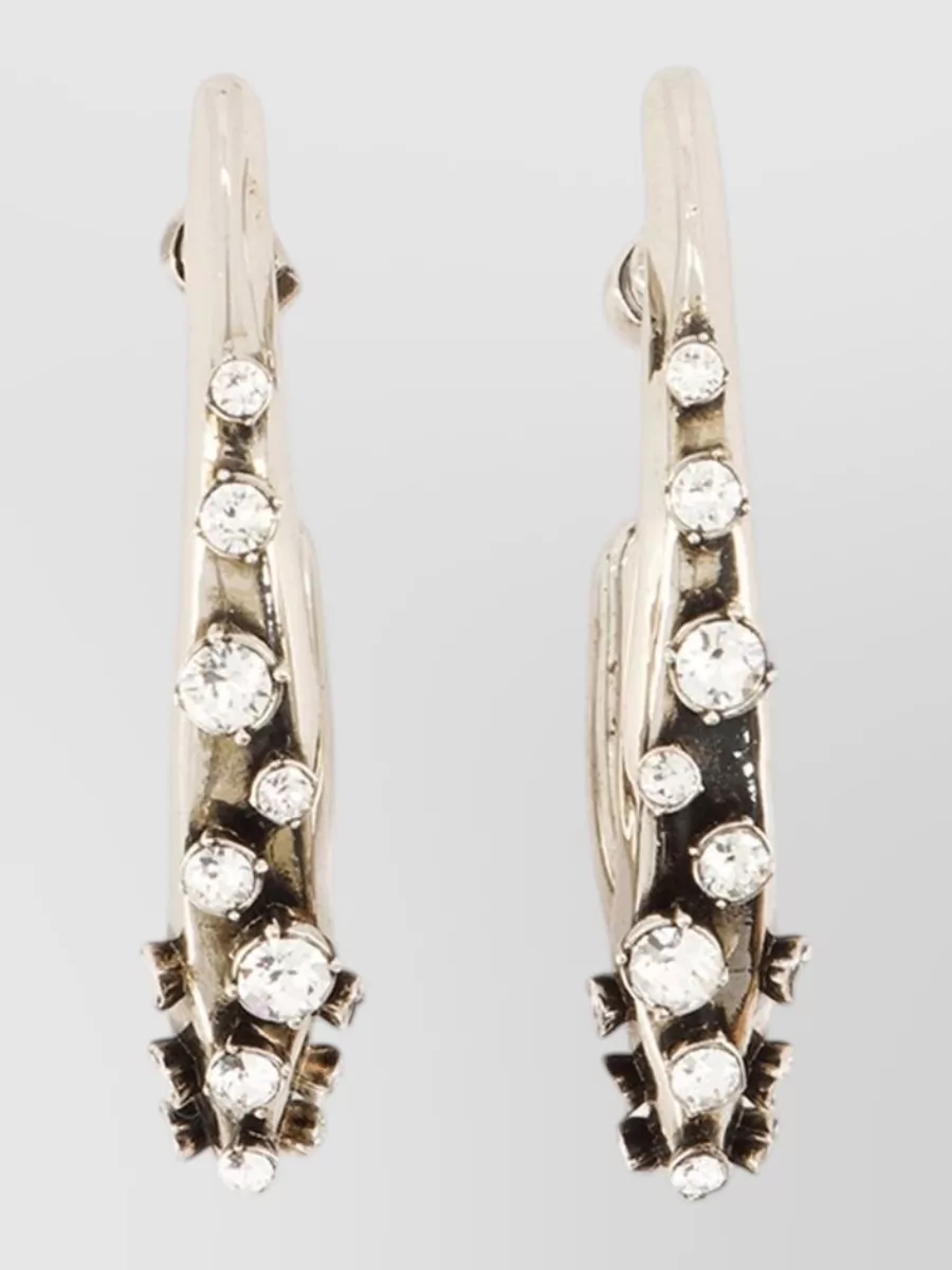 Alexander Mcqueen Pavé Earrings