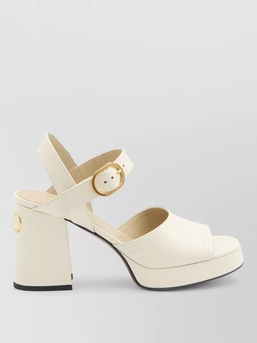 Valentino Garavani Fawcette Platform Sandals Calfskin Leather
