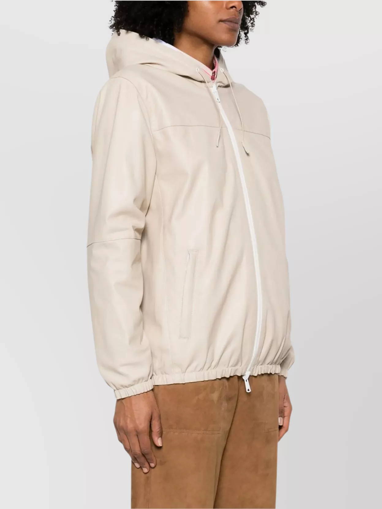 Parosh Mitra Hooded Leather Jacket Design