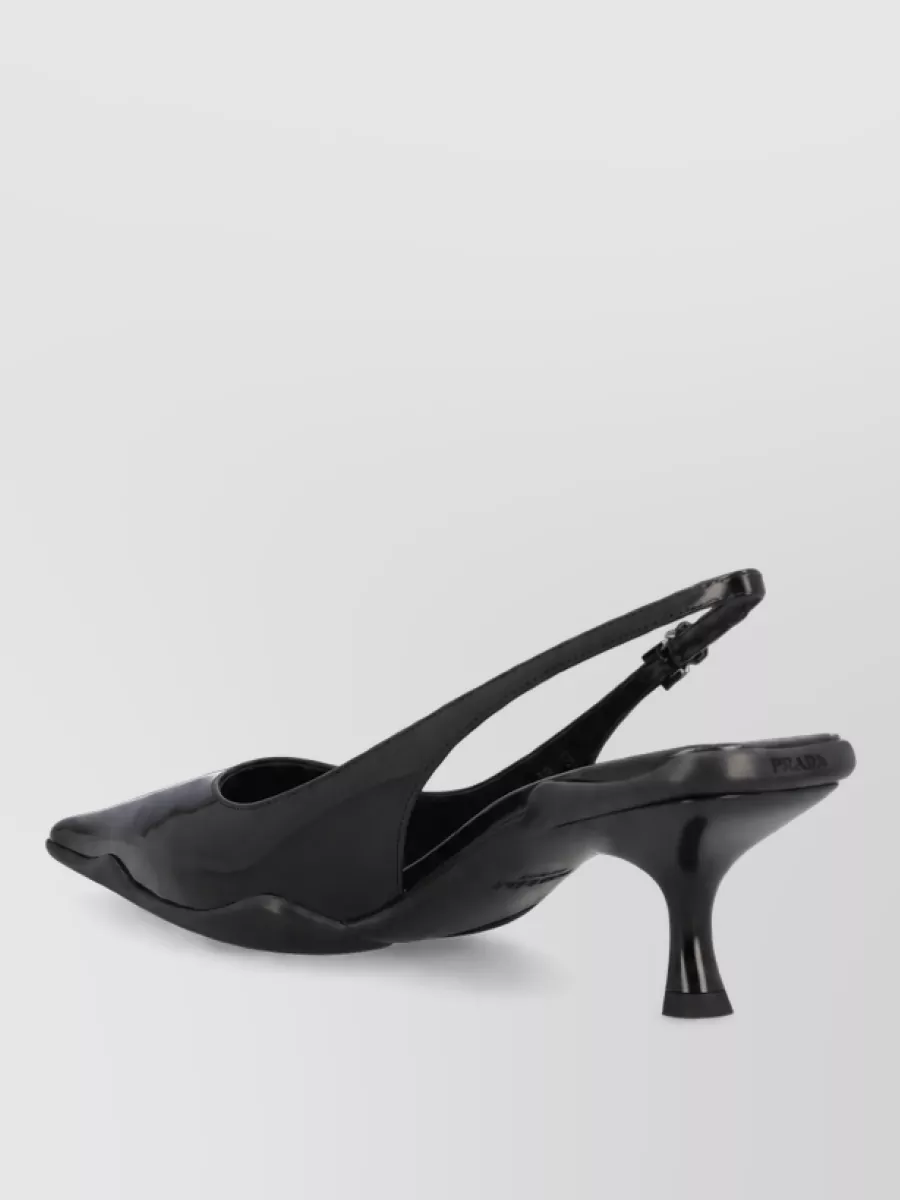 Prada leather slingback pumps