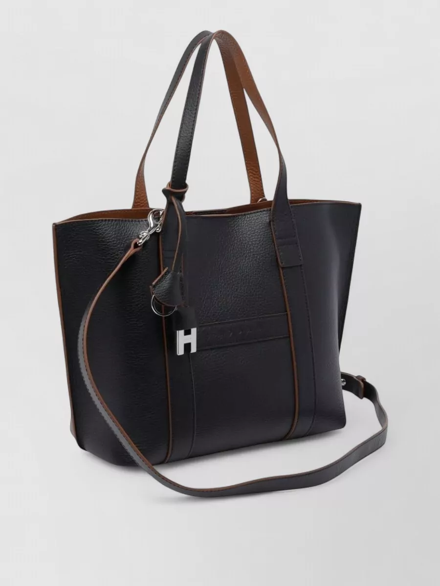 Hogan Small Grained Leather Shoulder Bag
