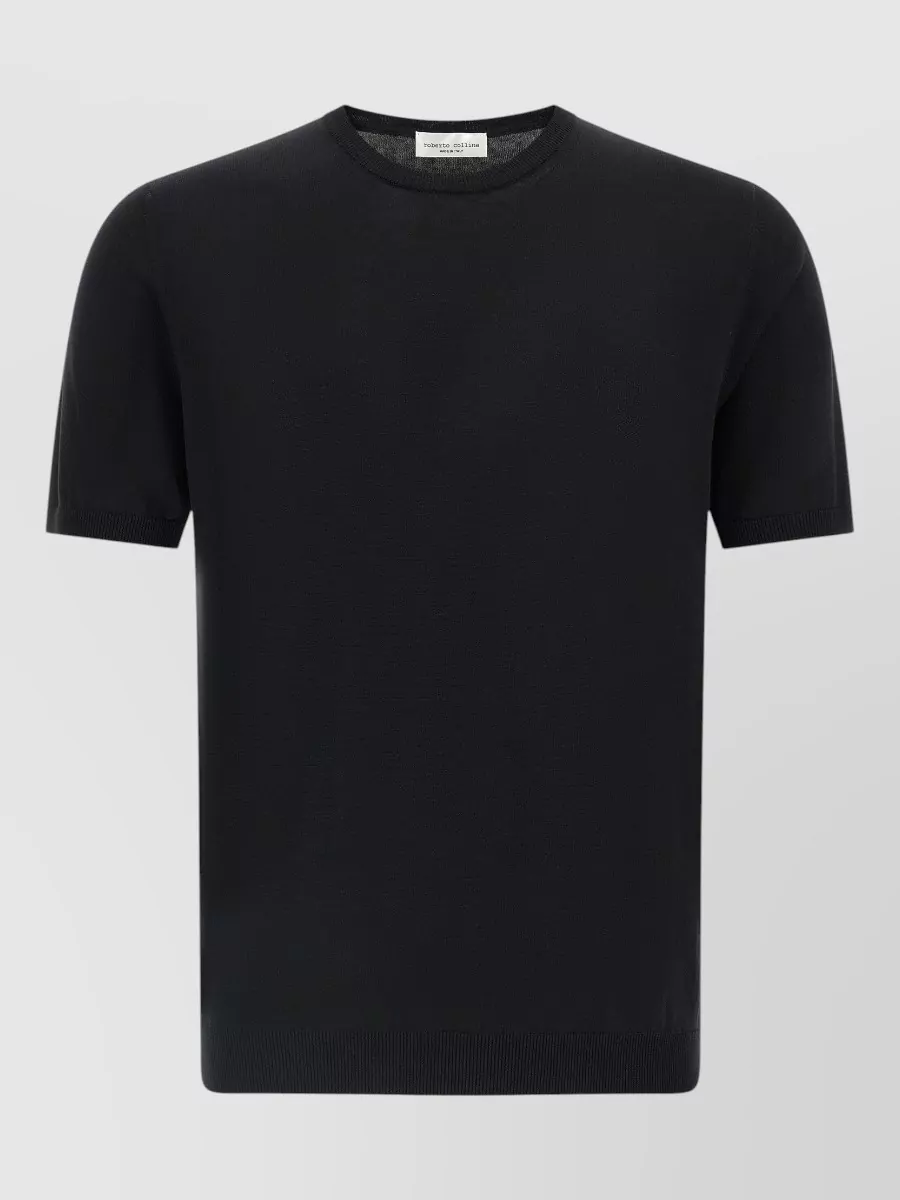 Roberto Collina Cotton Crew-Neck Short-Sleeve T-Shirt