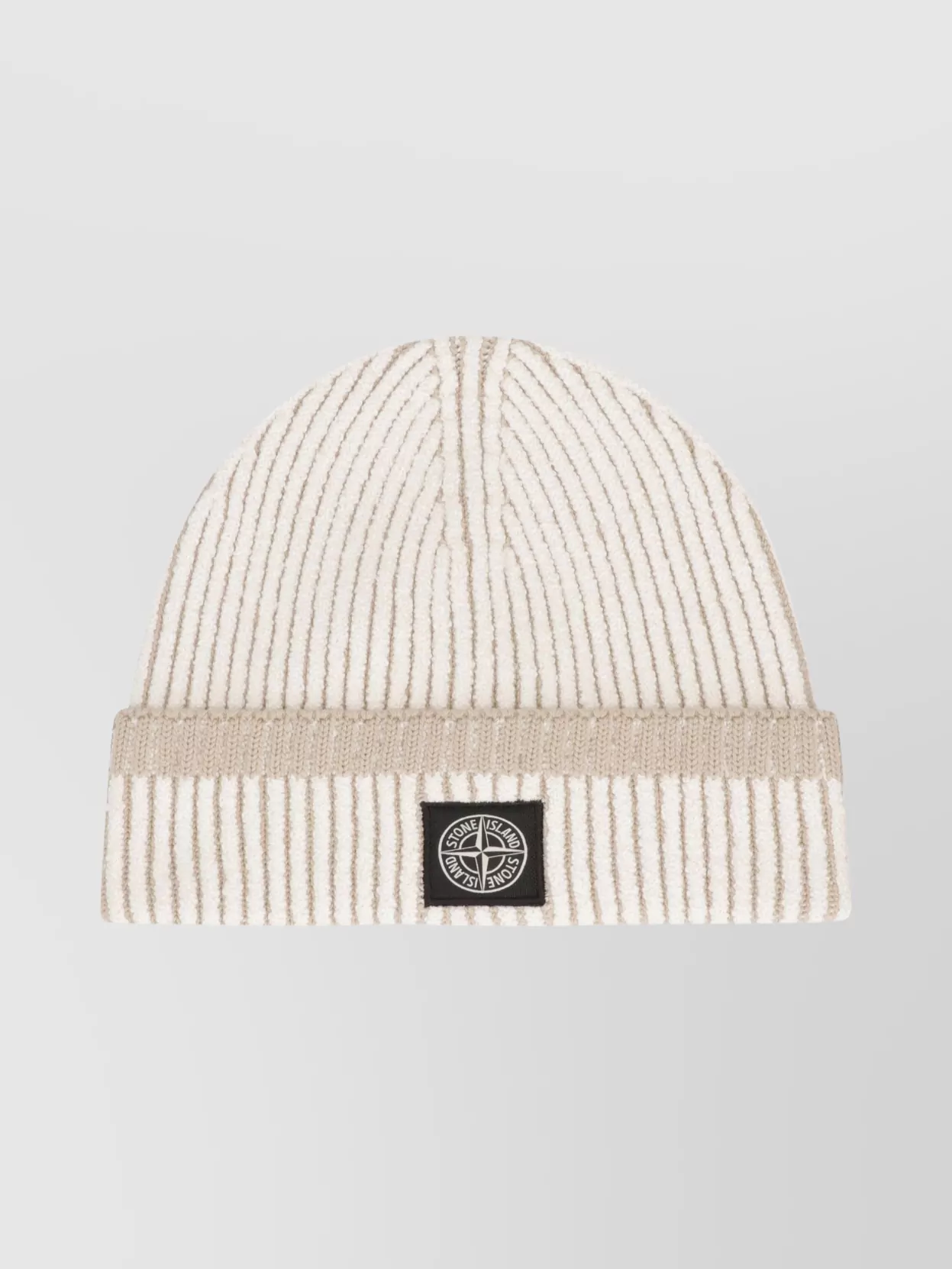 Stone Island Textured Wool Hat Turn-Up Brim