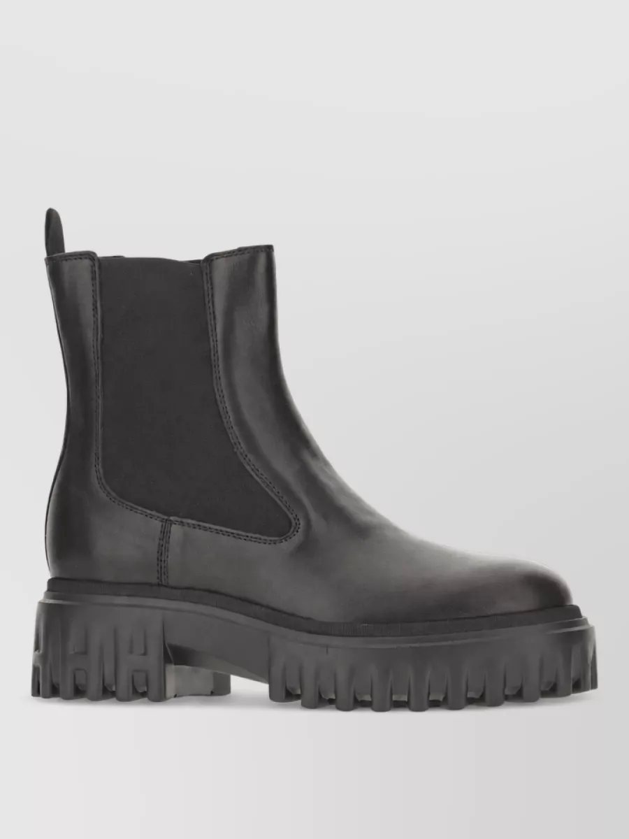 Hogan Leather Lace-Up Boots