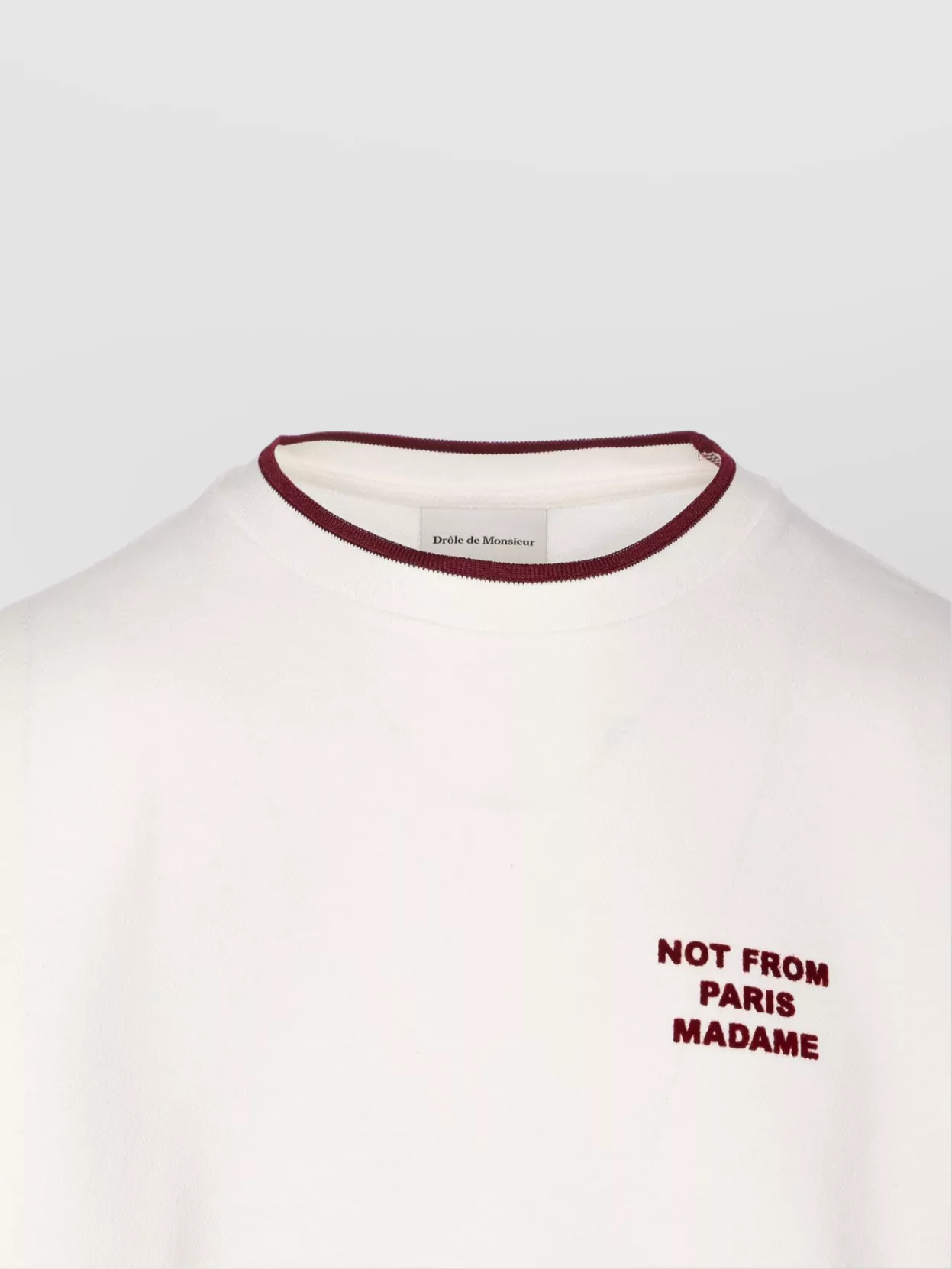 Drôle De Monsieur Crewneck T-Shirt Embroidered Logos