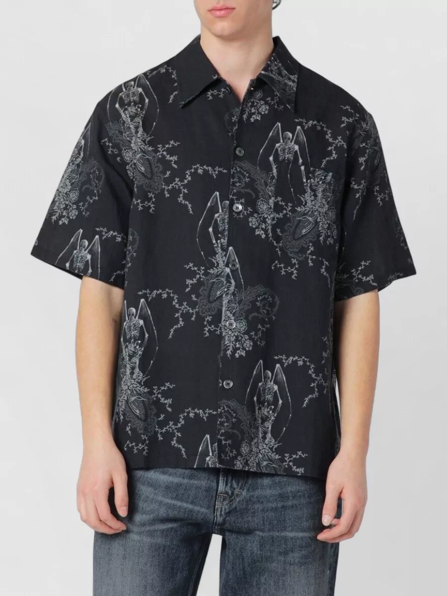 Our Legacy Cotton linen paisley print shirt