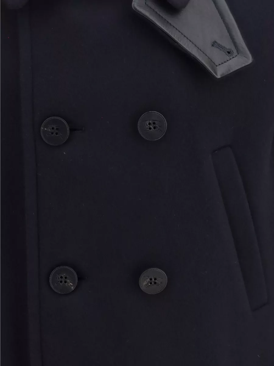 Burberry Wool Cashmere Double-Breasted Pea Coat
