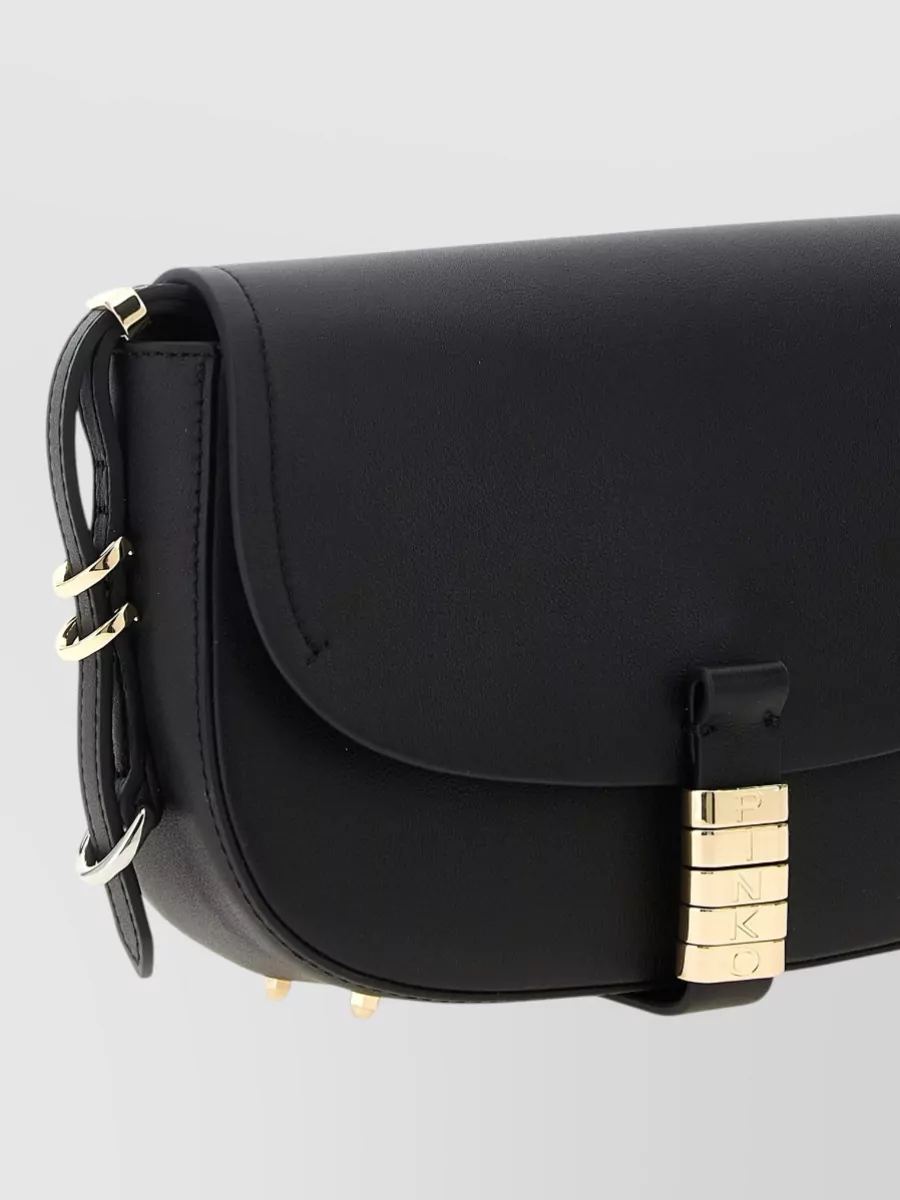 Pinko Mini Calfskin Leather Shoulder Bag