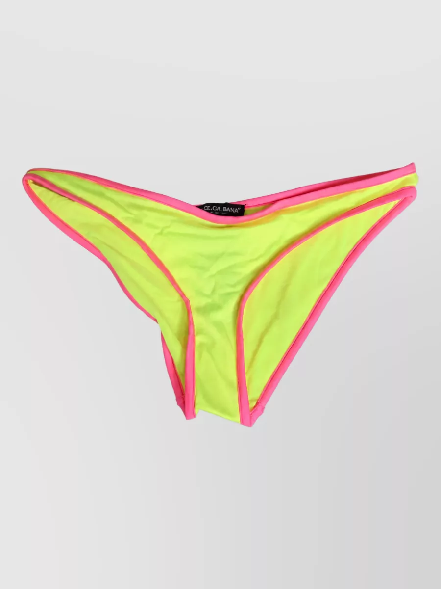 Dolce&Gabbana yellow pink bikini bottoms
