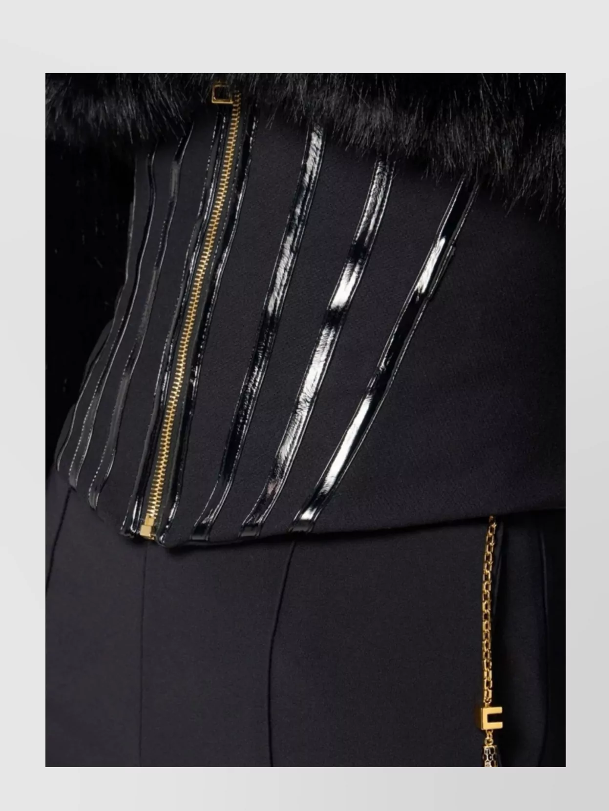 Elisabetta Franchi Flared Trousers With Front Crease And Hardware