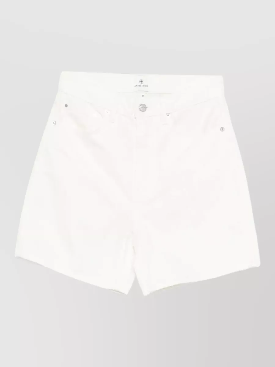 Anine Bing Kat Tailored Shorts Belt Loops Pockets