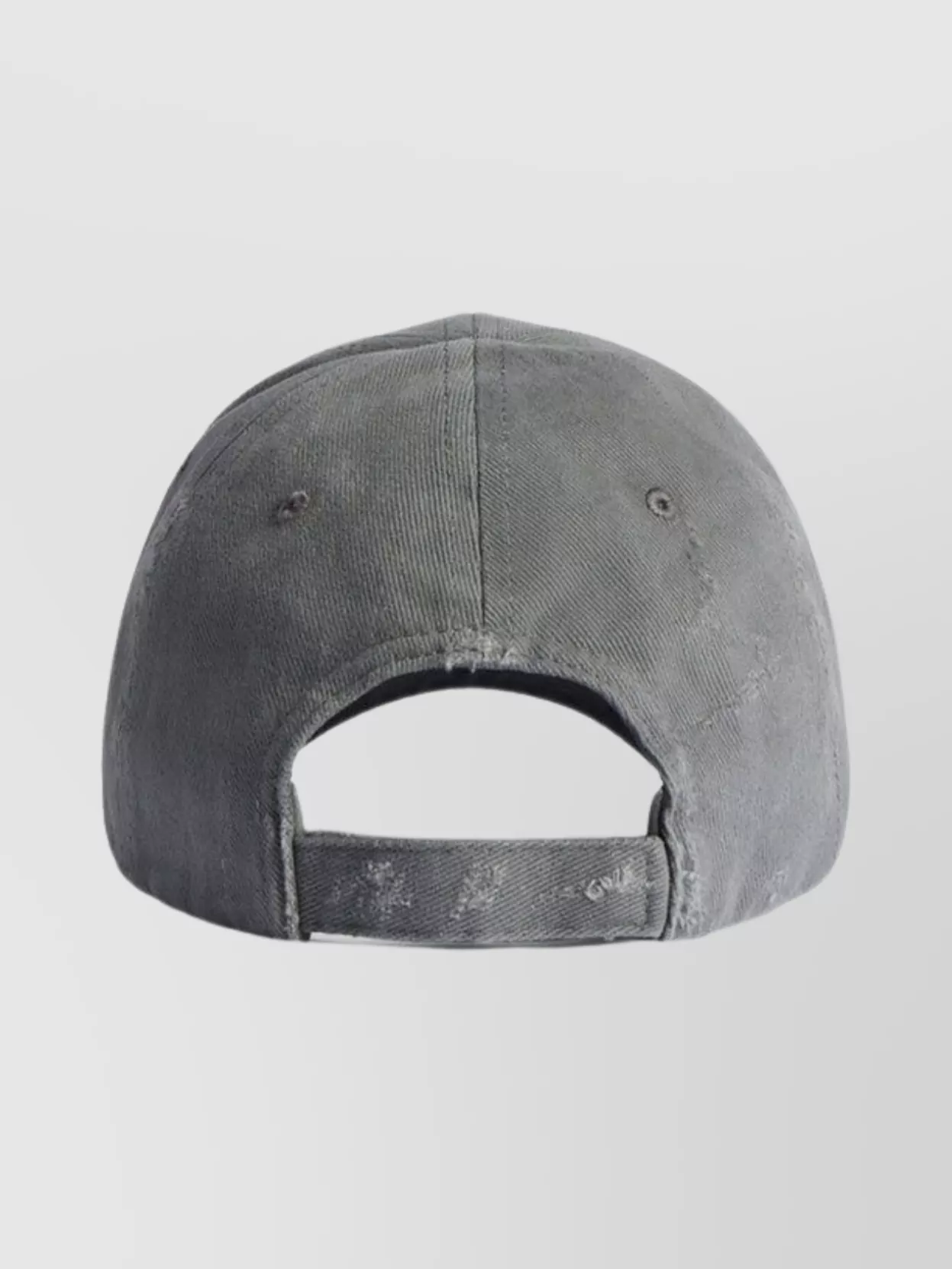 Balenciaga Tilted Typo Cap In Cotton Drill Accessories