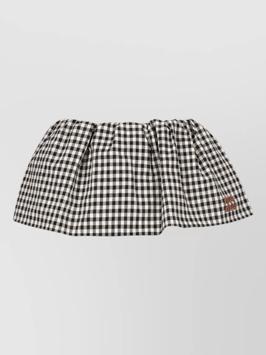 Miu Miu Cotton Mini Skirt