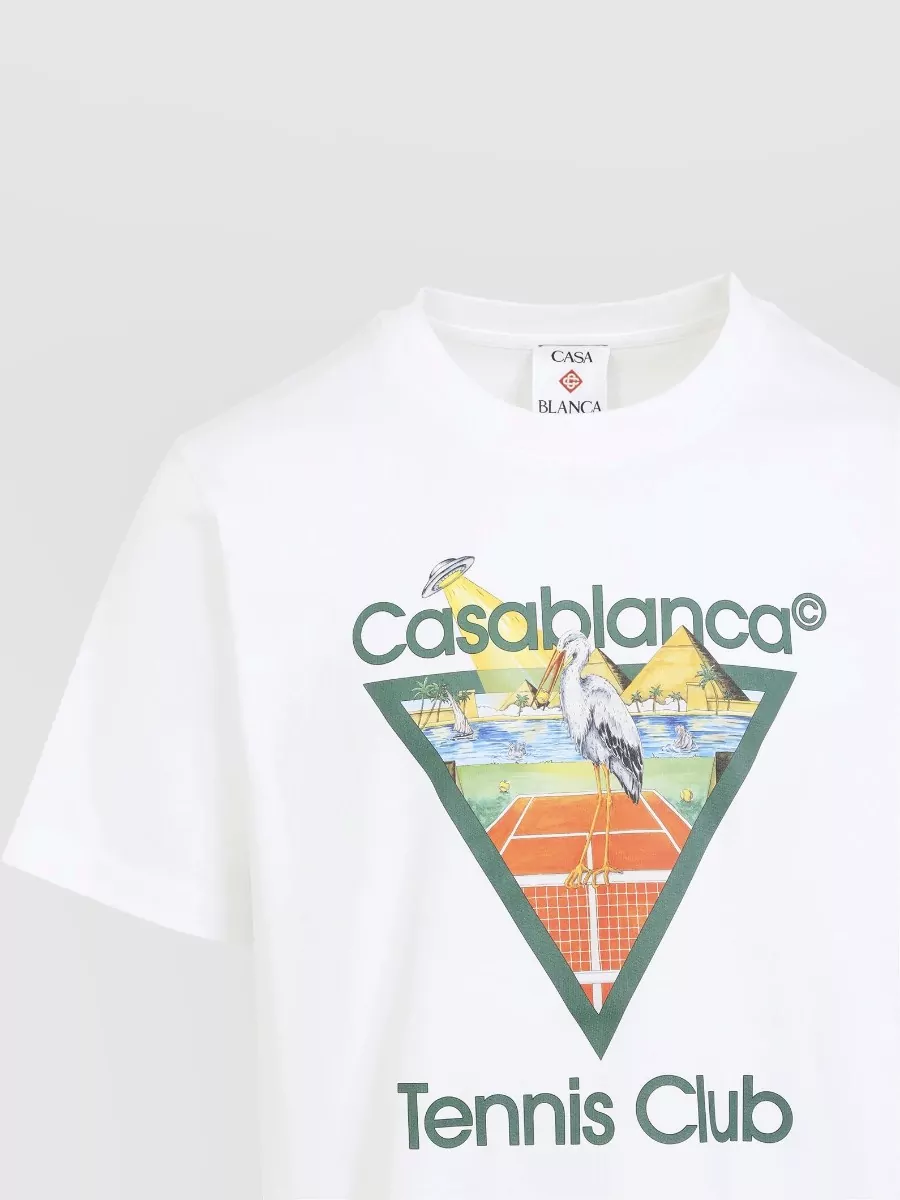Casablanca Cotton Printed Short-Sleeve T-Shirt