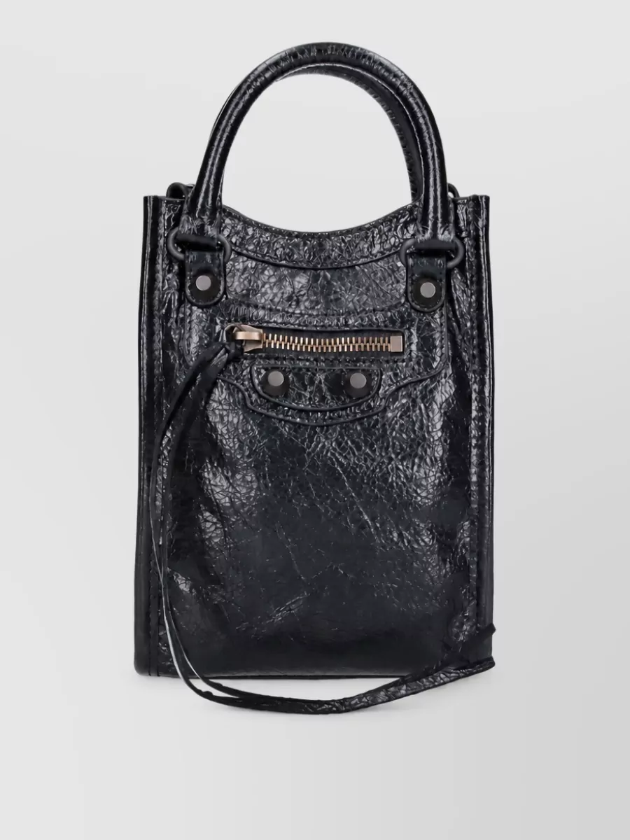 Balenciaga Le city mini leather shoulder bag
