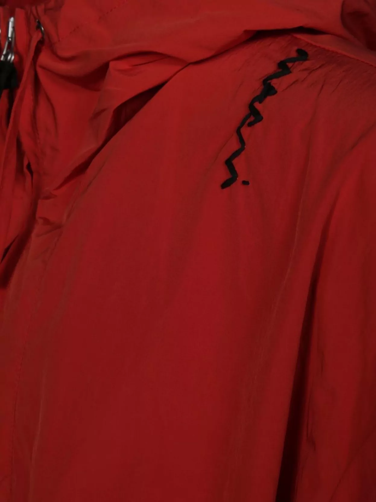 Marni Hooded Jacket With Elasticated Hem And Side Pockets