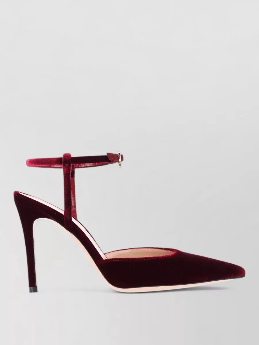 Gianvito Rossi Charlotte pointed-toe pump with a stiletto high heel.
