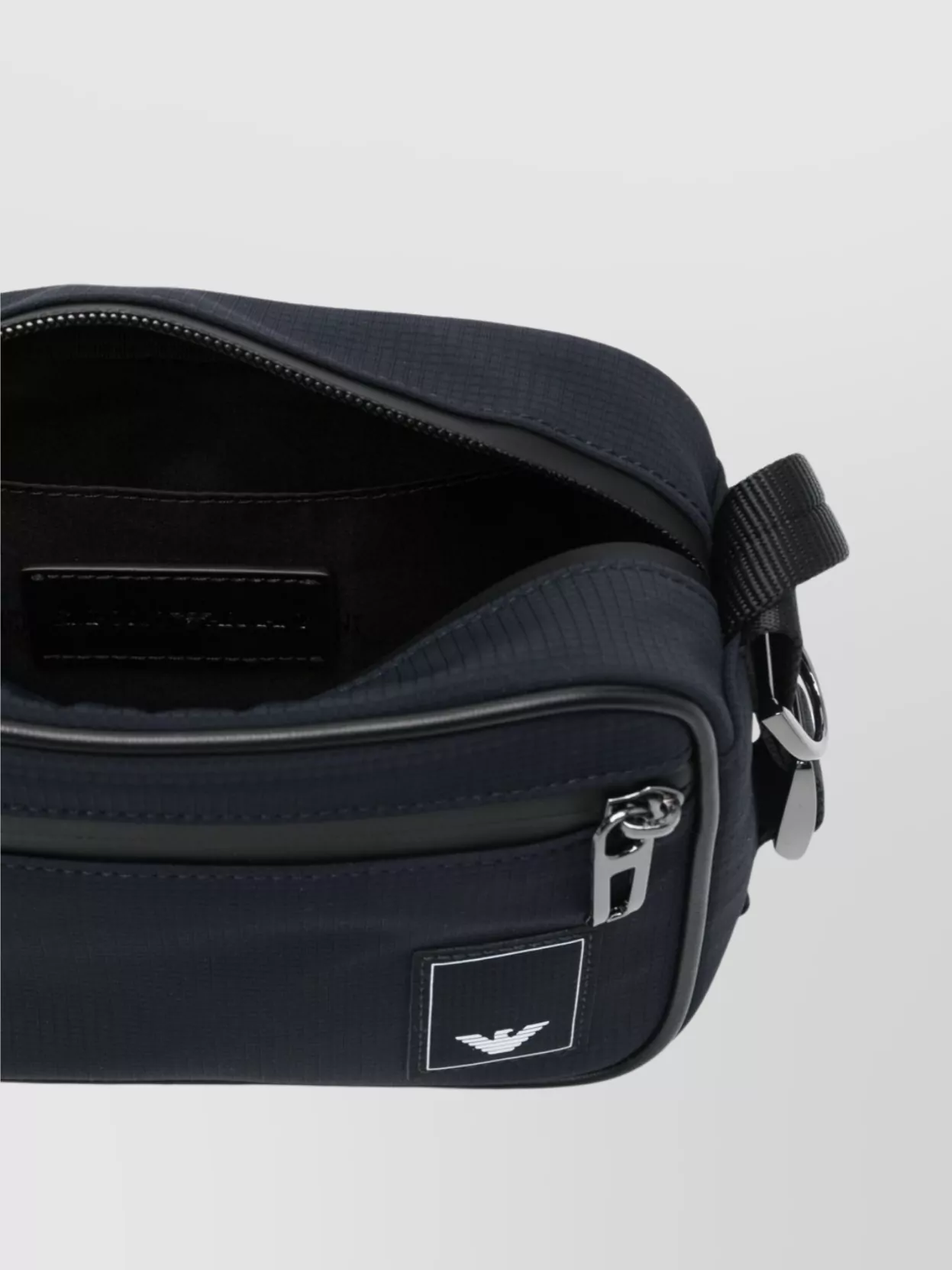Emporio Armani Logo Nylon Pouch With Adjustable Shoulder Strap