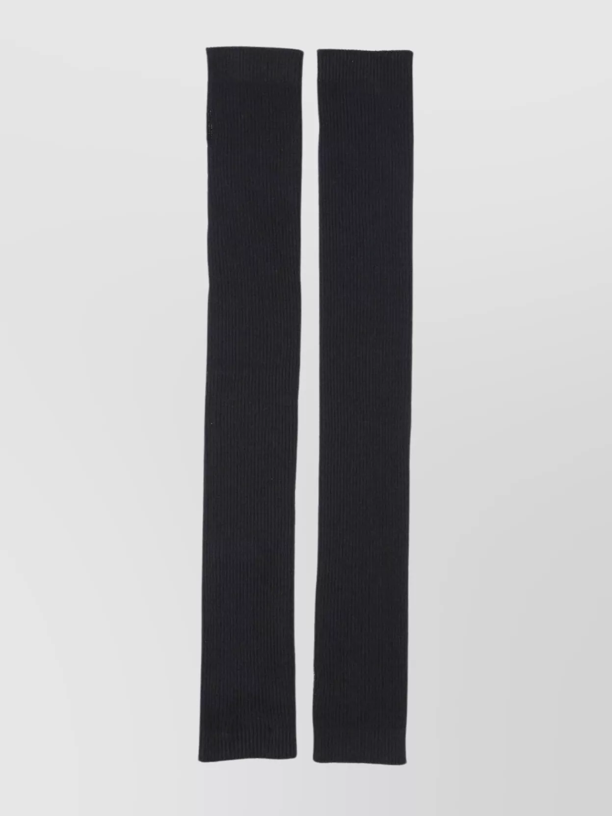 Sa Su Phi Long Ribbed Gloves Thumb Hole In Black
