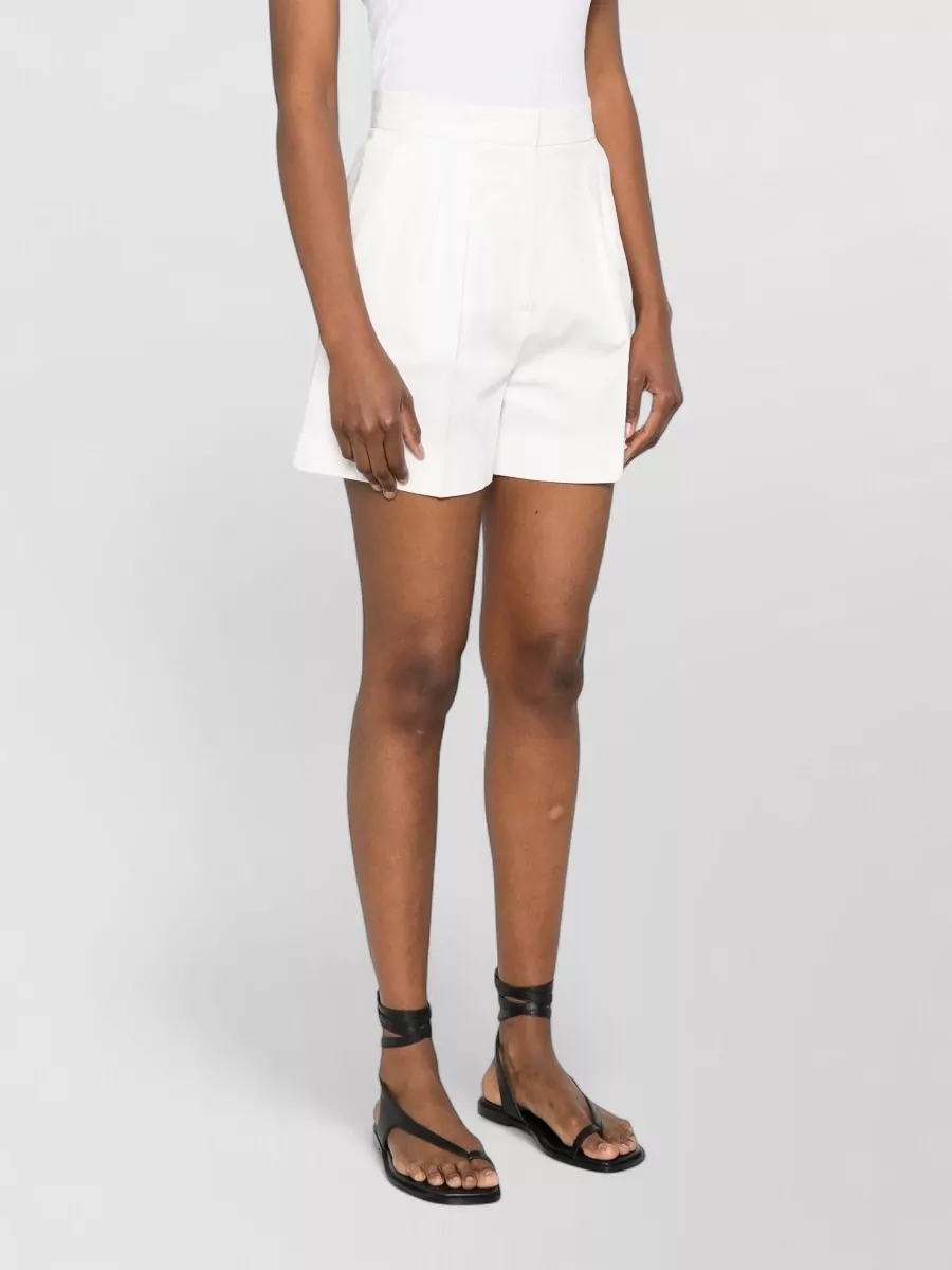 Max Mara Tailored Shorts Tabacco Belt Loops Pockets
