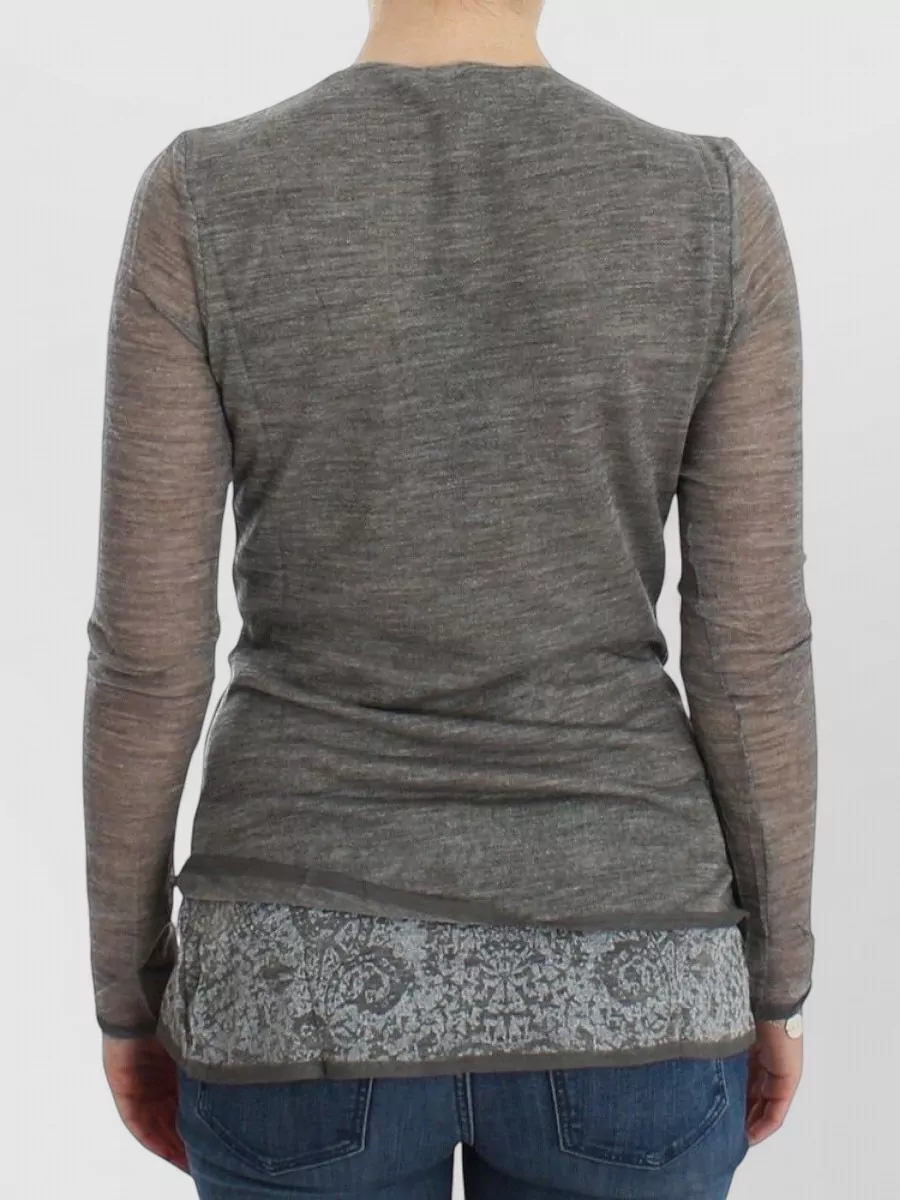 Ermanno Scervino Cashmere Long-Sleeve Blouse