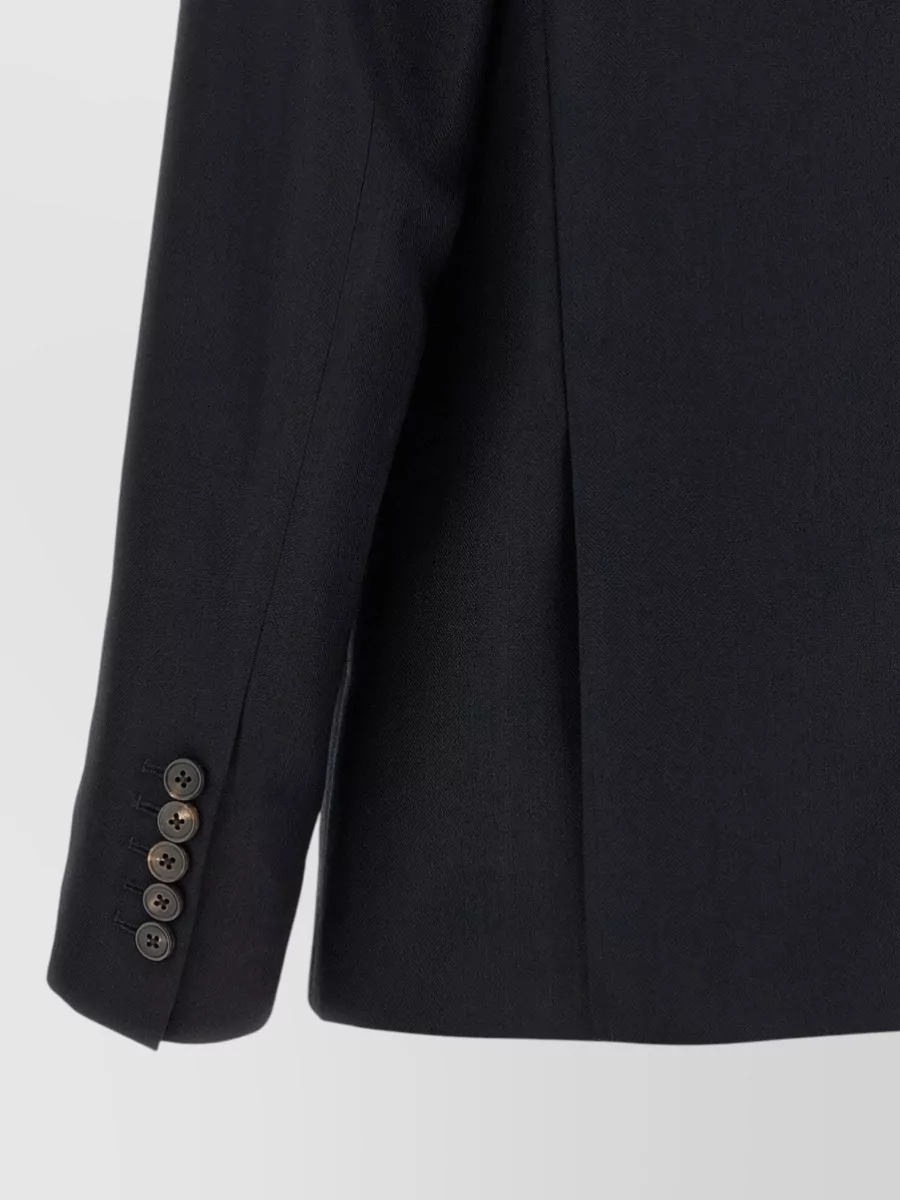 Dries Van Noten Wool Double-Breasted Embellished Blazer