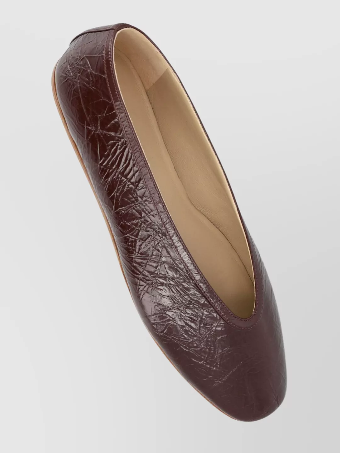 Le Monde Beryl Naplack Round Toe Ballerina Shoes