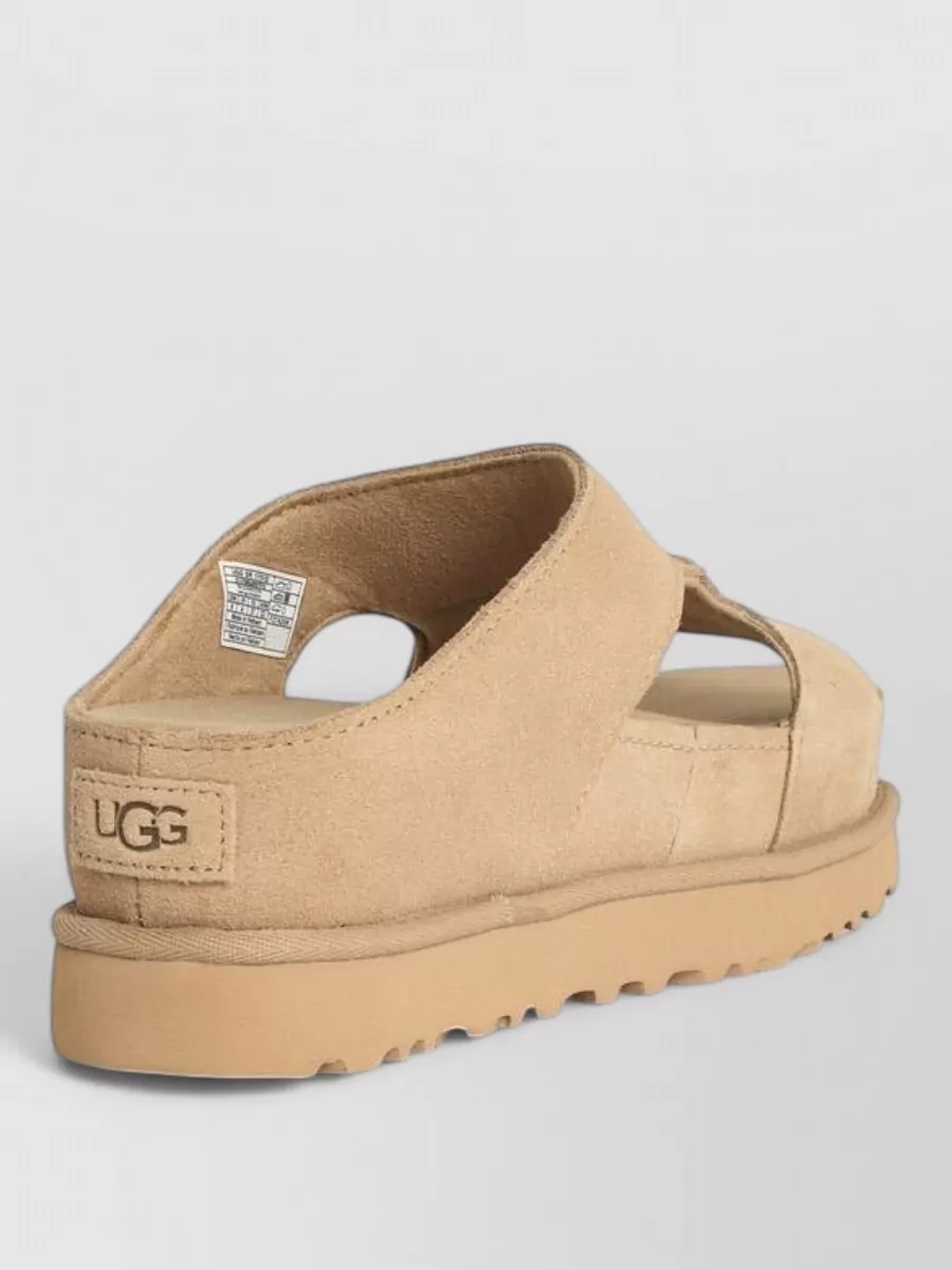 Ugg Leather Cutout Platform Sandals