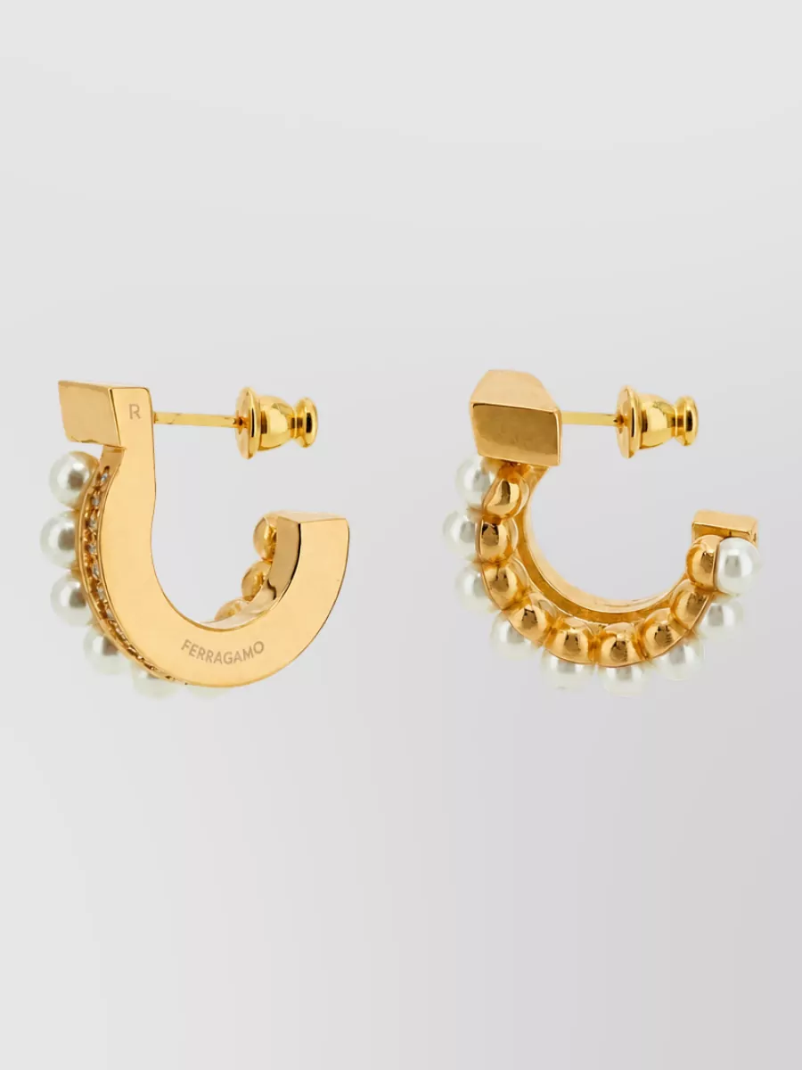 Ferragamo Crystal-Embellished Earrings