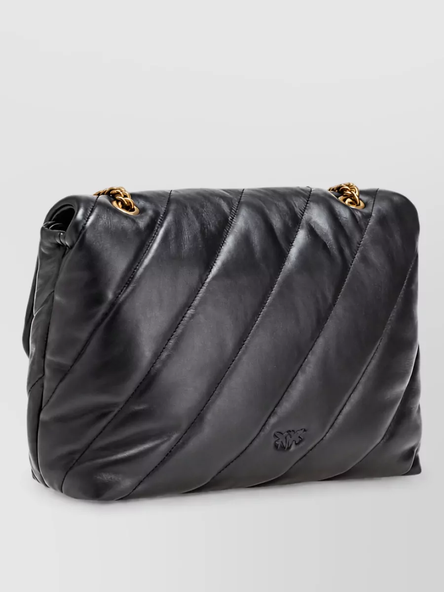 Pinko Love Bag Leather Clutch Bag